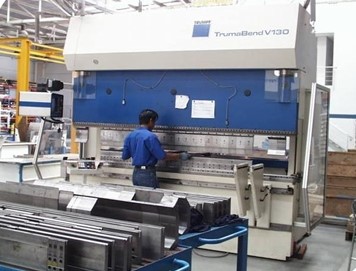 CNC Bending Machine in Operation